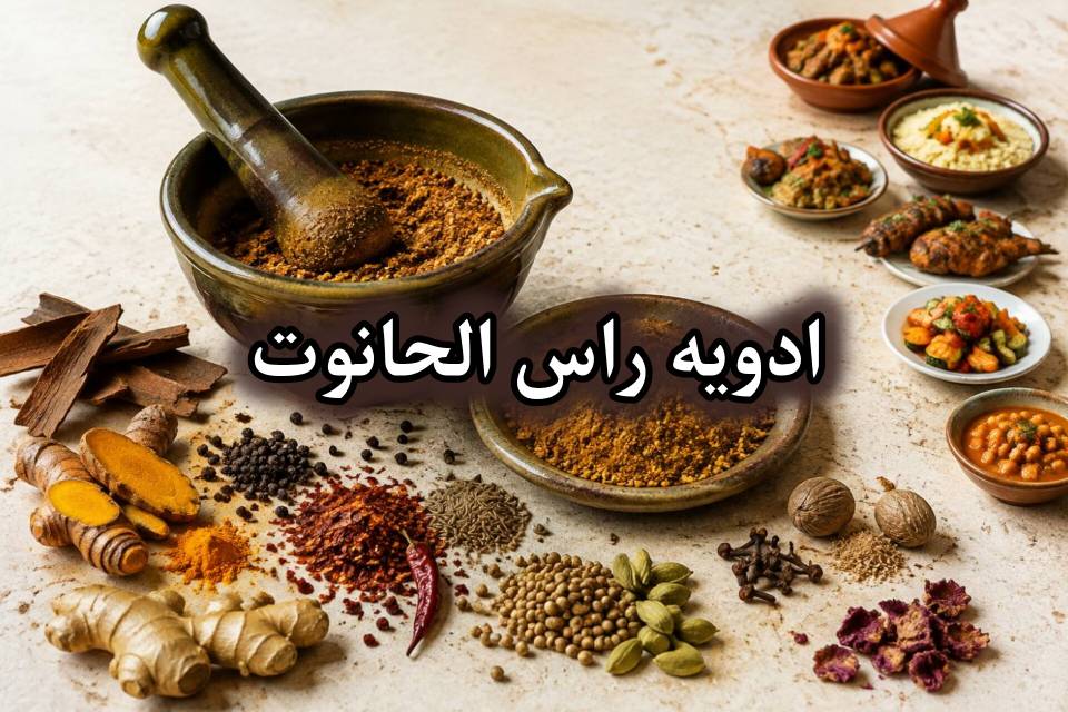 ادویه راس الحانوت خارجی ترکیبات طرز تهیه کاربرد در غذاها